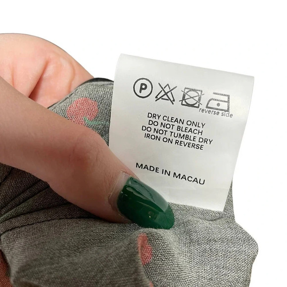 HVN Black Cherry Print Emily Sweetheart Mini Dress‎ Size 2 - Picture 13 of 13